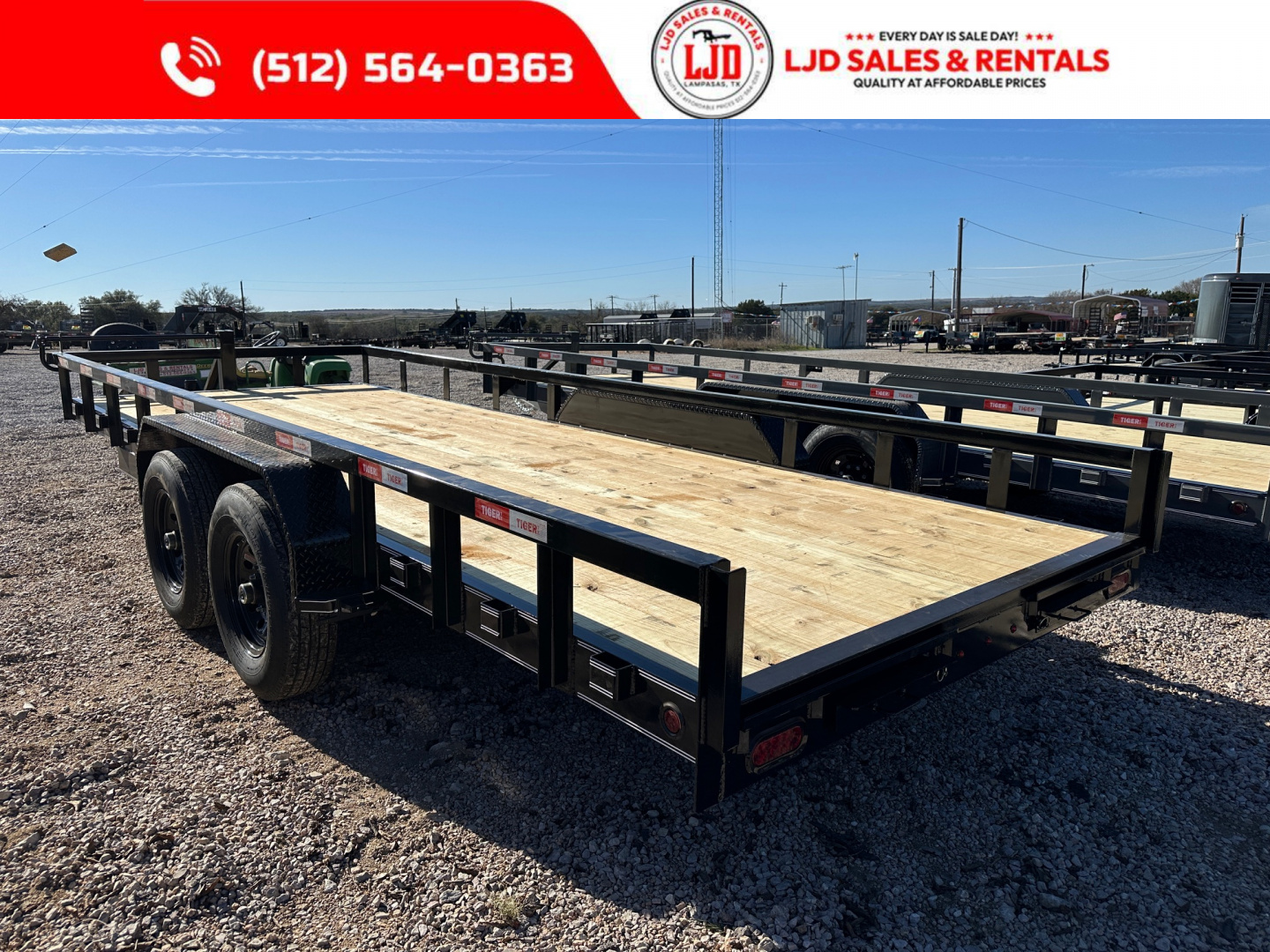 New 2026 Tiger 83" x 20' - HD Pipetop Trailer