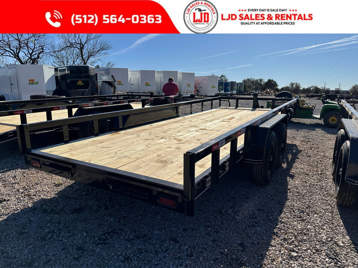 New 2026 Tiger 83" x 20' - HD Pipetop Trailer