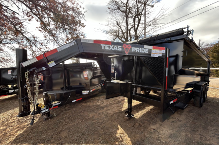 New 2026 Texas Pride Trailers GooseNeck 7x16x4 Dump Trailer-UPGRADES!!