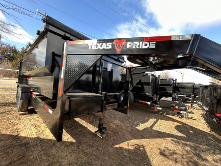 New 2026 Texas Pride Trailers GooseNeck 7x16x4 Dump Trailer-UPGRADES!!