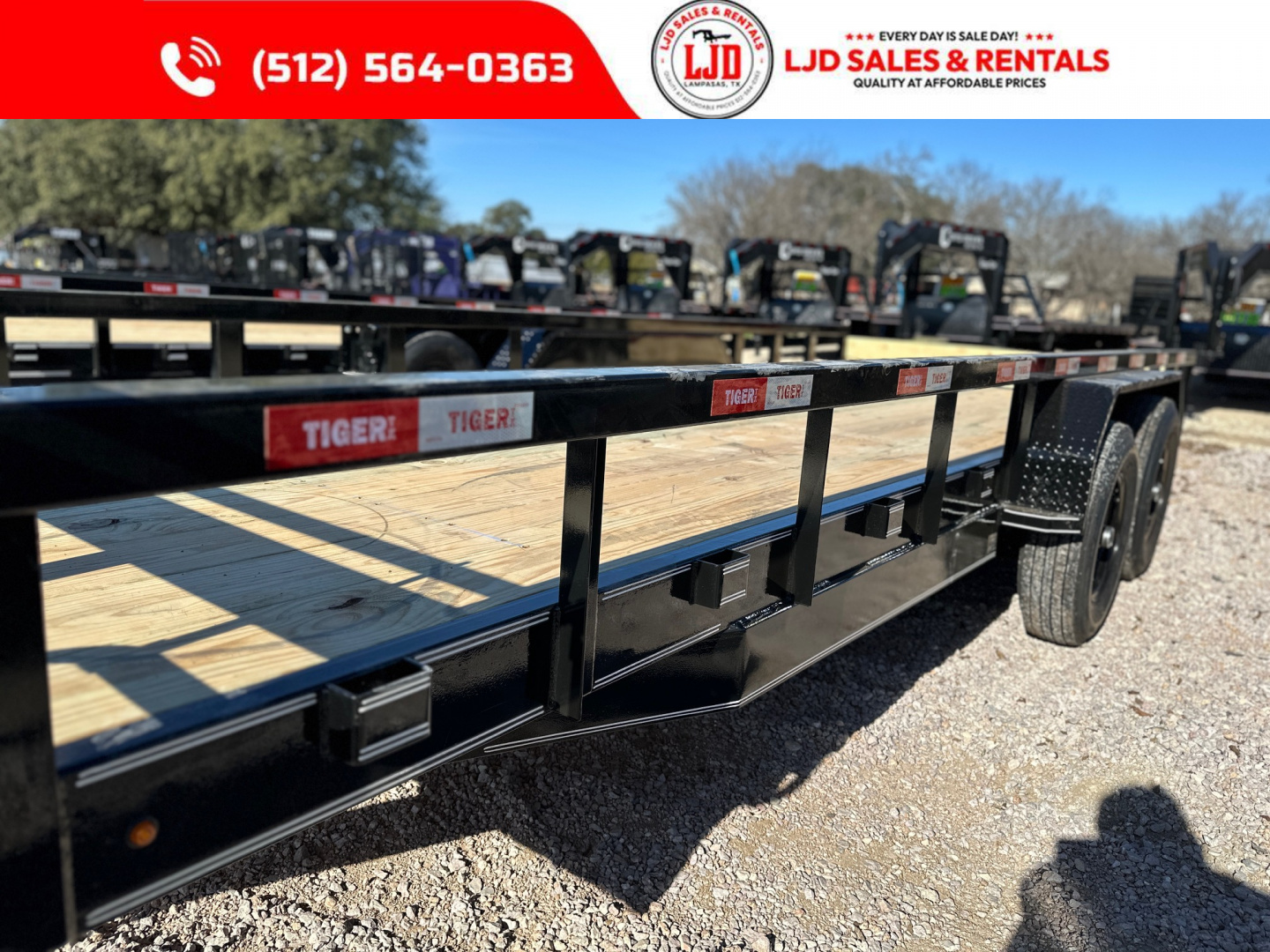 New 2026 Tiger 83" x 20' - HD Pipetop Trailer