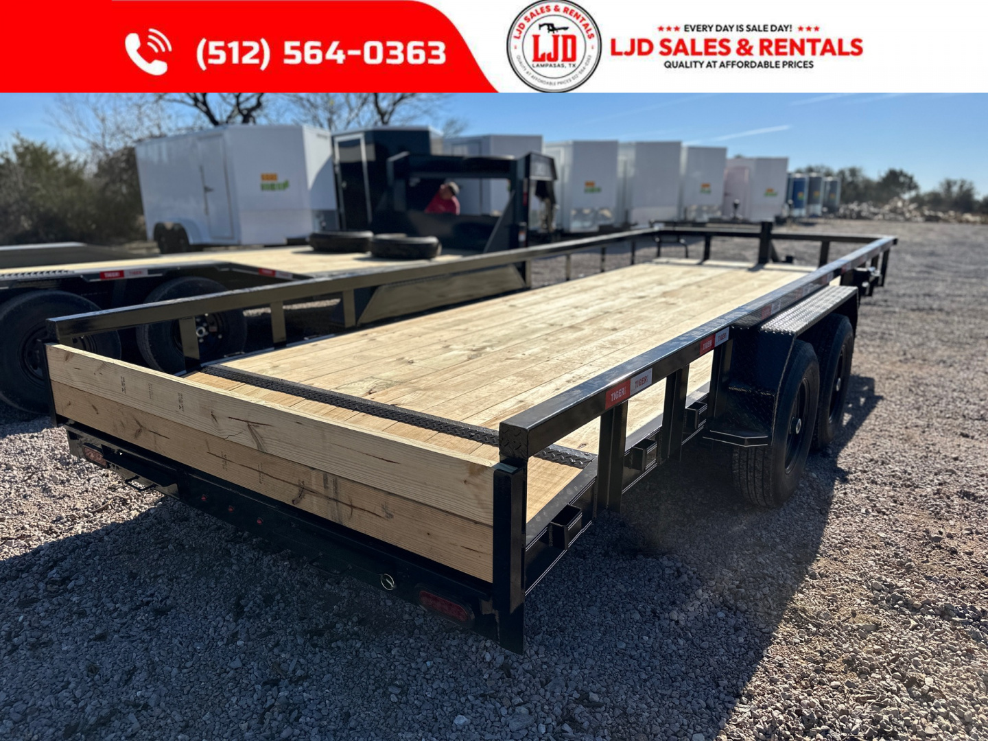 New 2026 Tiger 83" x 20' - HD Pipetop Trailer