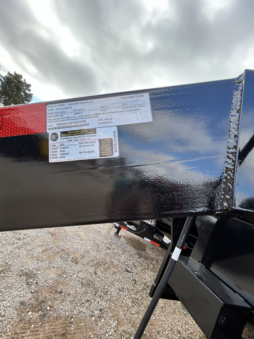 New 2026 Texas Pride Trailers GooseNeck 7x16x4 Cargo / Enclosed Trailer-UPGRADES!!