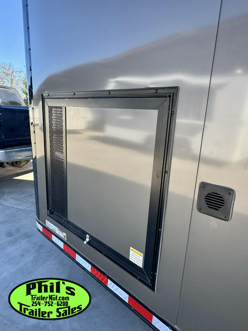 New 2026 Stallion Manufacturing LLC 8.5X28 RACE TRAILER Car / Racing Trailer UPGRADED 7000 LB TORSION AXLES / ROADSIDE CABINETS / SCREWLESS .080 EXTERIOR / REAR WING WITH LOADING LIGHTS