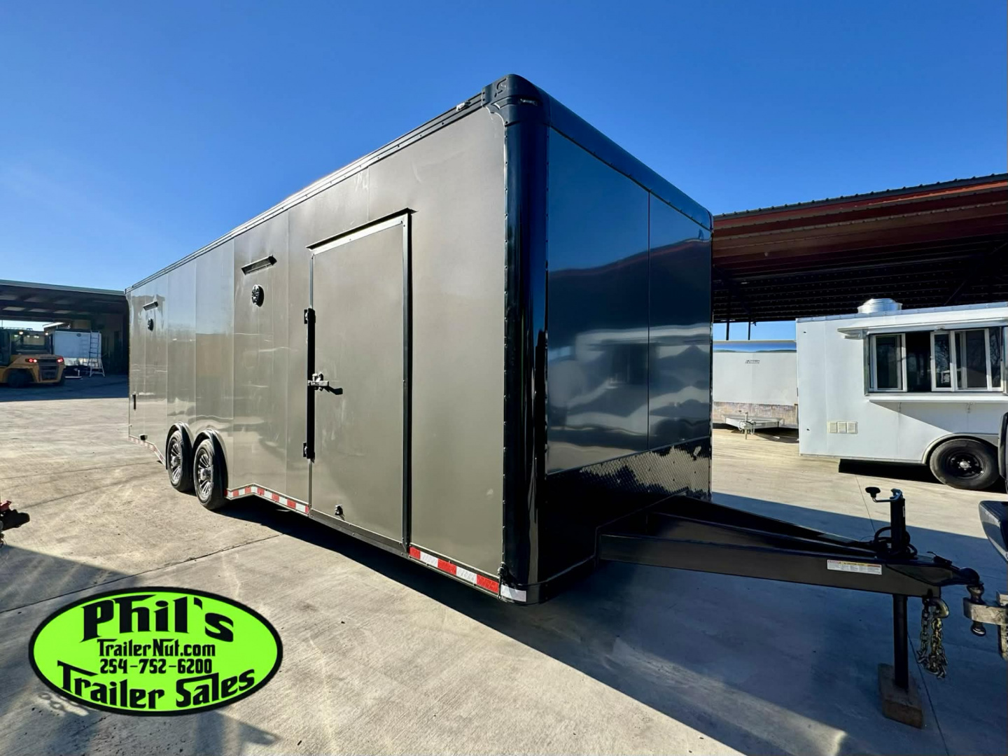 New 2026 Stallion Manufacturing LLC 8.5X28 RACE TRAILER Car / Racing Trailer UPGRADED 7000 LB TORSION AXLES / ROADSIDE CABINETS / SCREWLESS .080 EXTERIOR / REAR WING WITH LOADING LIGHTS