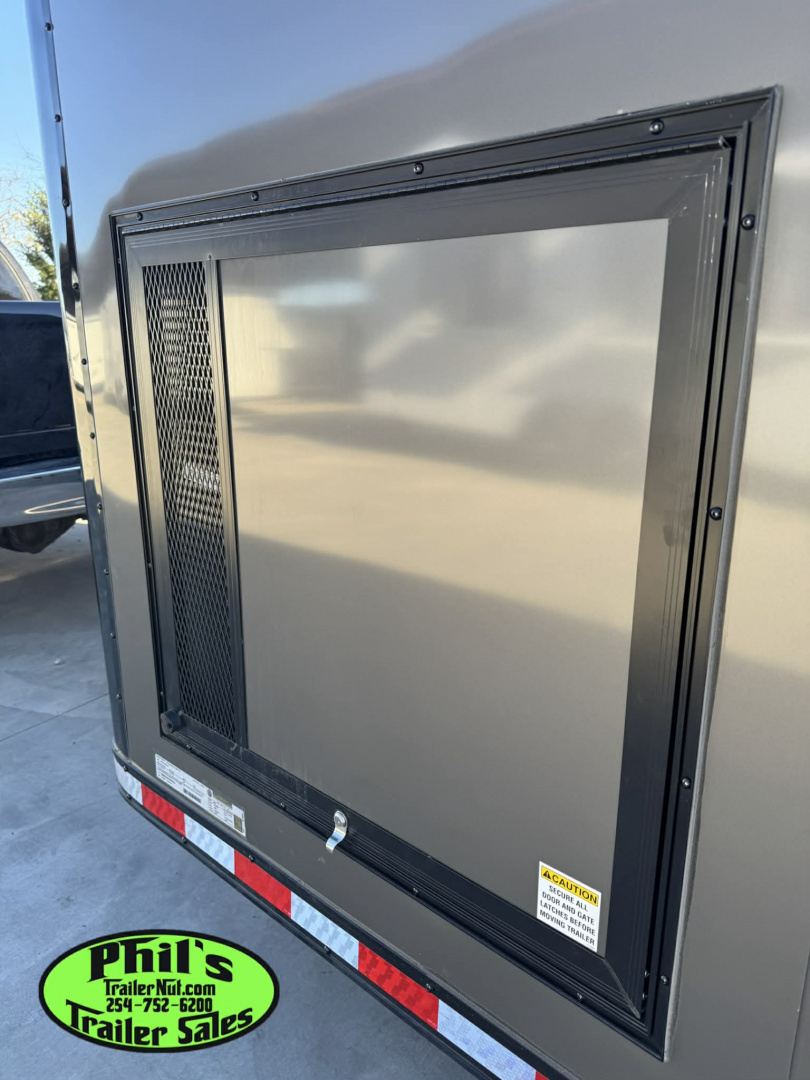 New 2026 Stallion Manufacturing LLC 8.5X28 RACE TRAILER Car / Racing Trailer UPGRADED 7000 LB TORSION AXLES / ROADSIDE CABINETS / SCREWLESS .080 EXTERIOR / REAR WING WITH LOADING LIGHTS