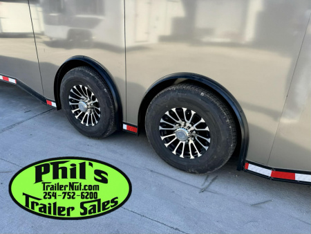 New 2026 Stallion Manufacturing LLC 8.5X28 RACE TRAILER Car / Racing Trailer UPGRADED 7000 LB TORSION AXLES / ROADSIDE CABINETS / SCREWLESS .080 EXTERIOR / REAR WING WITH LOADING LIGHTS