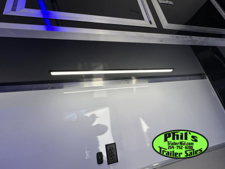 New 2026 Stallion Manufacturing LLC 8.5X28 RACE TRAILER Car / Racing Trailer UPGRADED 7000 LB TORSION AXLES / ROADSIDE CABINETS / SCREWLESS .080 EXTERIOR / REAR WING WITH LOADING LIGHTS