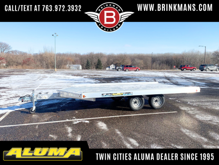 New Aluma (8.5'x14') Aluminum Snowmobile Trailer- 3 Place Drive On/Off!