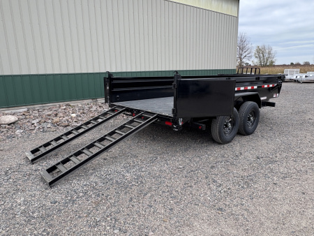 New 2026 14'x83"14k PJ Low Pro Dump Trailer - Hyd Jack
