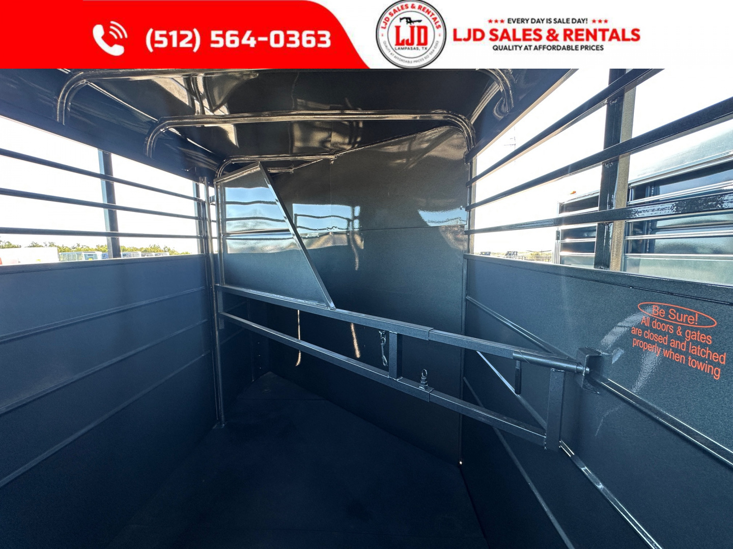 New 2026 Calico 6'X12'X7' 2 Horse Slant Trailer