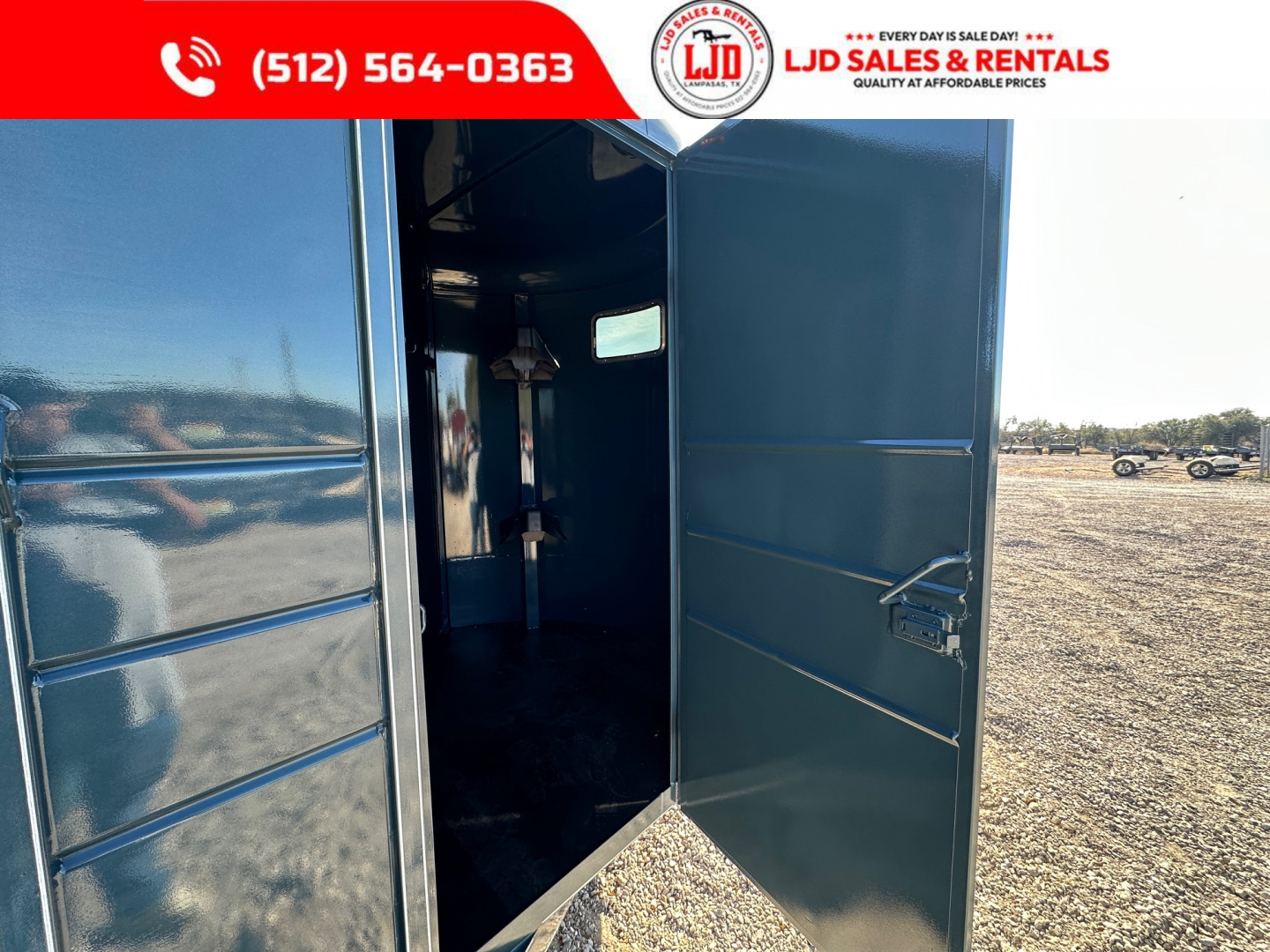 New 2026 Calico 6'X13'X7' 2 Horse Slant Trailer