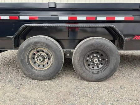 New 2026 16' x 83" 14k PJ Low-Pro Gooseneck Dump Trailer