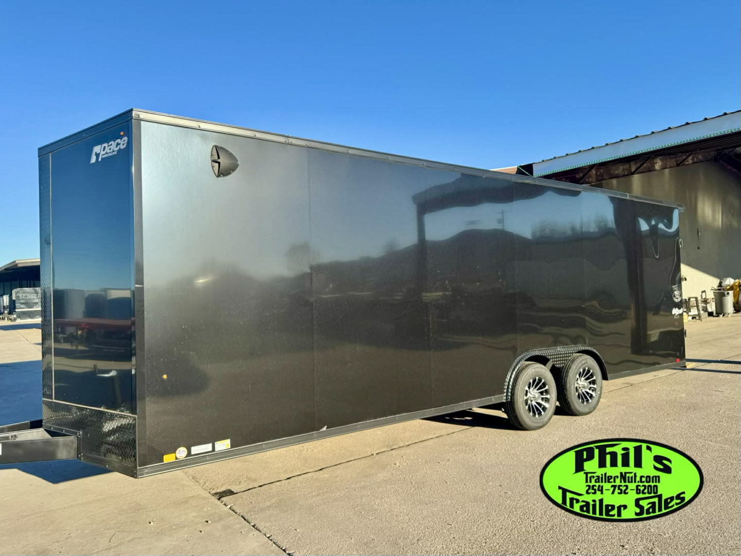 New Pace American 8.5X24 Cargo / Enclosed Trailer REAR WING & UPGRADED .080 SCREWLESS EXTERIOR car hauler ALUMINUM WHEEL UPGRADE!!!