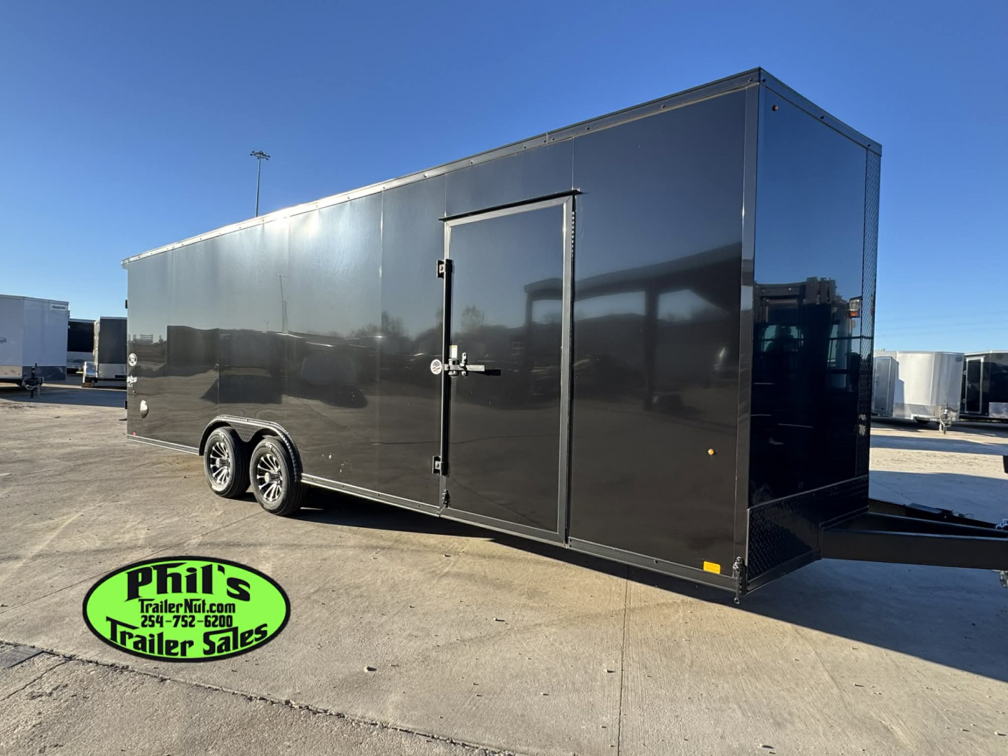 New Pace American 8.5X24 Cargo / Enclosed Trailer REAR WING & UPGRADED .080 SCREWLESS EXTERIOR car hauler ALUMINUM WHEEL UPGRADE!!!