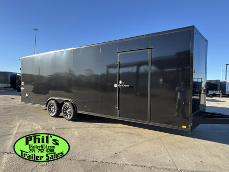 New Pace American 8.5X24 Cargo / Enclosed Trailer REAR WING & UPGRADED .080 SCREWLESS EXTERIOR car hauler ALUMINUM WHEEL UPGRADE!!!