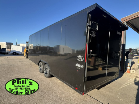 New Pace American 8.5X24 Cargo / Enclosed Trailer REAR WING & UPGRADED .080 SCREWLESS EXTERIOR car hauler ALUMINUM WHEEL UPGRADE!!!