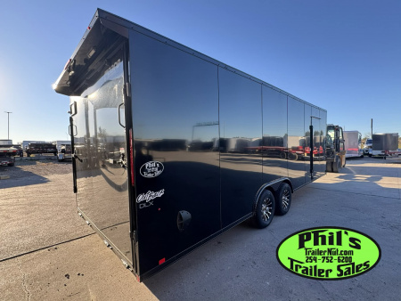 New Pace American 8.5X24 Cargo / Enclosed Trailer REAR WING & UPGRADED .080 SCREWLESS EXTERIOR car hauler ALUMINUM WHEEL UPGRADE!!!