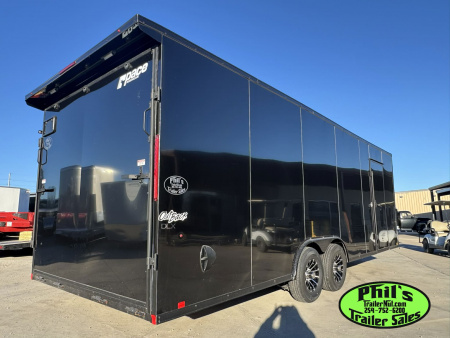 New Pace American 8.5X24 Cargo / Enclosed Trailer REAR WING & UPGRADED .080 SCREWLESS EXTERIOR car hauler ALUMINUM WHEEL UPGRADE!!!