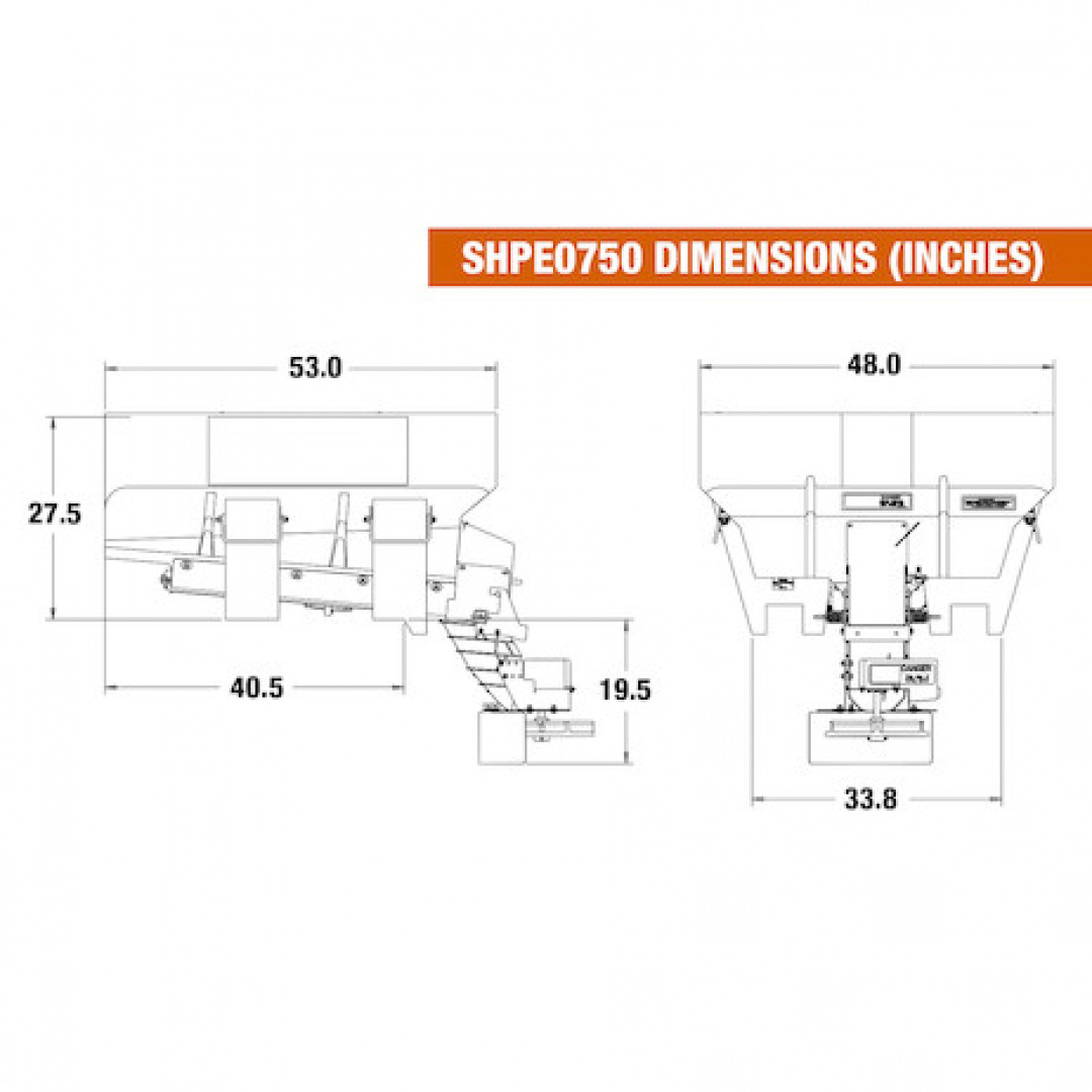 New 2025 Buyers SHPE075 Salt Spreader