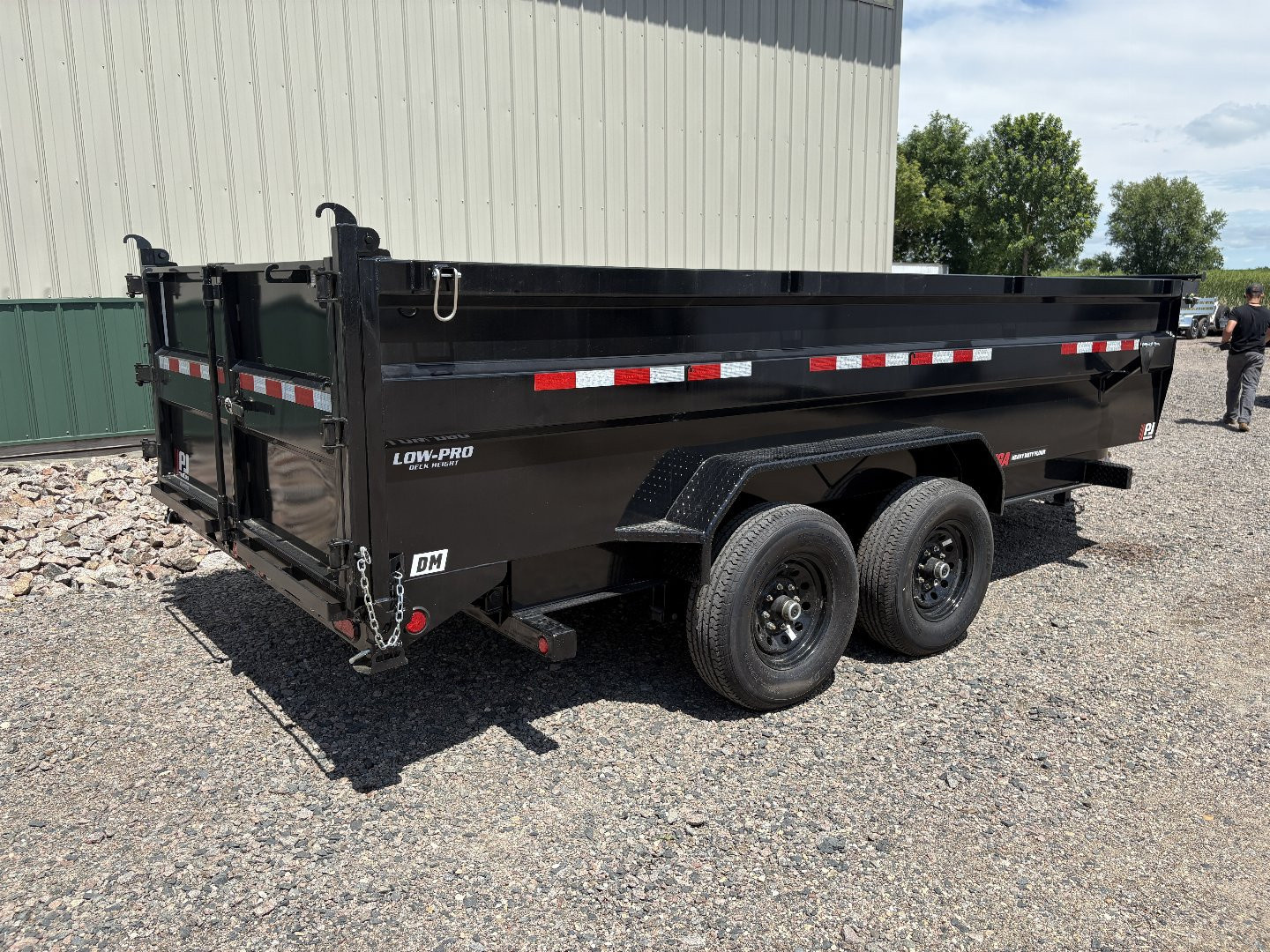 New 2026 16'x83" 14k PJ Low Pro High Side Dump Trailer