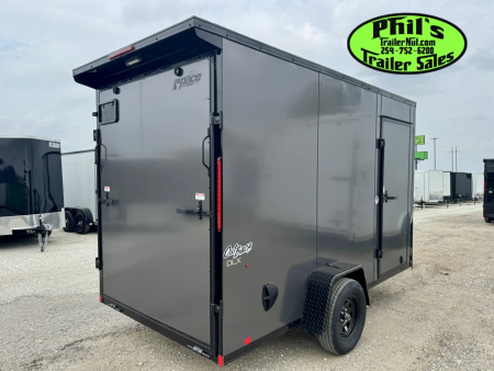 New Pace American 6X12 ENCLOSED TRAILER Cargo / Enclosed Trailer REAR WING & BLACKOUT PACKAGE