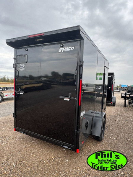 New Pace American 6X12 ENCLOSED TRAILER Cargo / Enclosed Trailer WING & BLACKOUT PACKAGE!