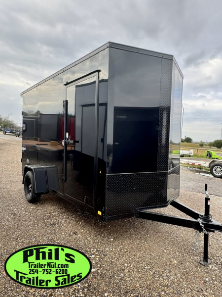 New Pace American 6X12 ENCLOSED TRAILER Cargo / Enclosed Trailer WING & BLACKOUT PACKAGE!