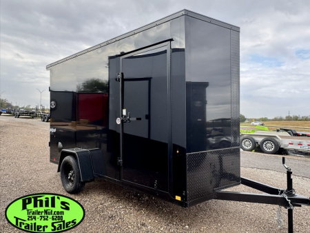 New Pace American 6X12 ENCLOSED TRAILER Cargo / Enclosed Trailer WING & BLACKOUT PACKAGE!