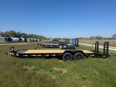 New 2026 Liberty 83”x22’ 16K W/ KNEE RAMPS Equipment Trailer