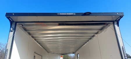 New 8 X 22 SNOWMOBILE/CAR HAULER ENCLOSED 5200# AXLES ALL ALUMINUM 2026 LIGHTNING