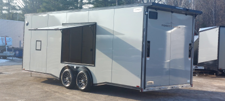 New 8 X 22 SNOWMOBILE/CAR HAULER ENCLOSED 5200# AXLES ALL ALUMINUM 2026 LIGHTNING