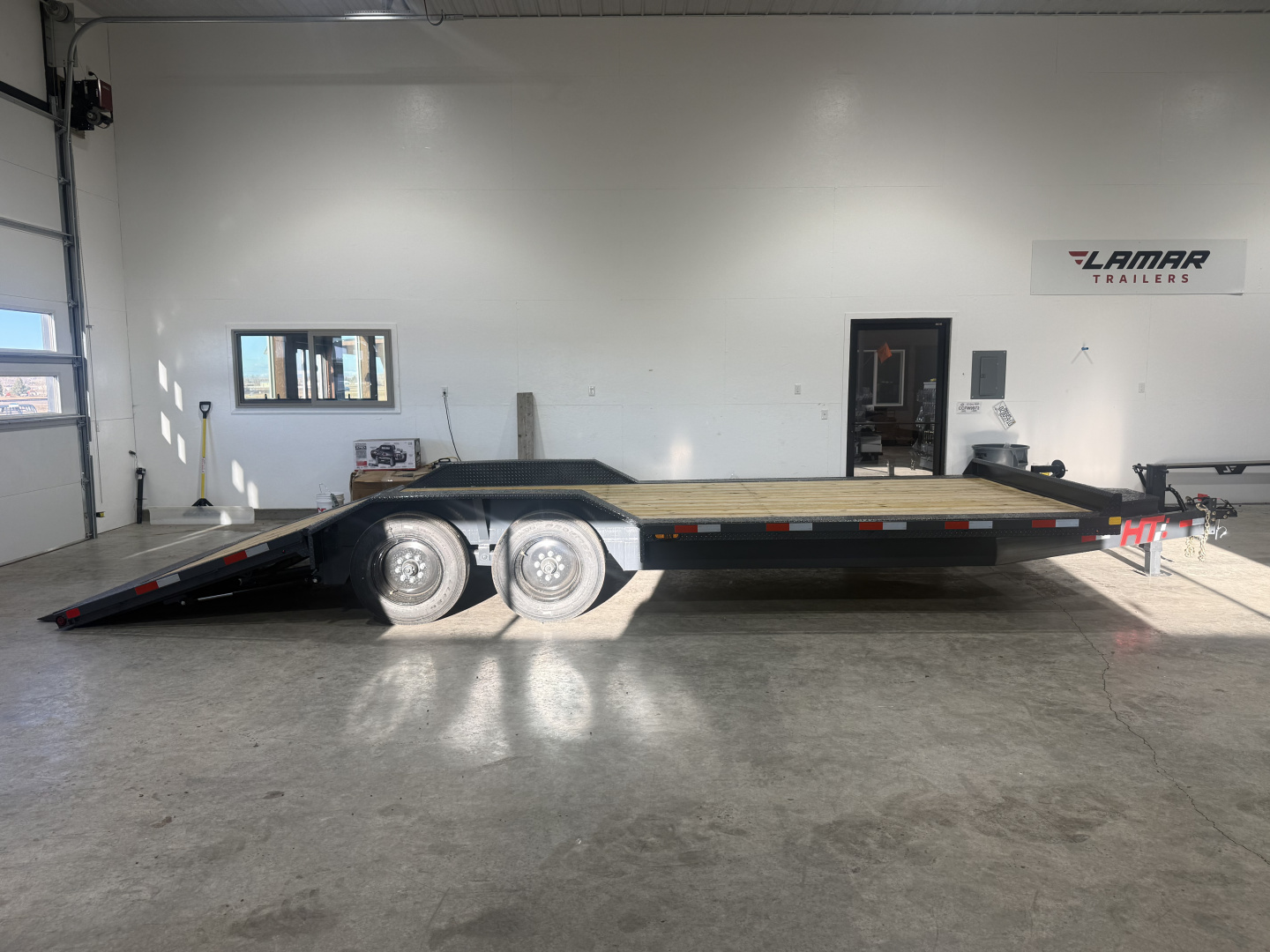 New 2026 HT Trailer Equipment Trailer 24' 16K Hydraulic Tail