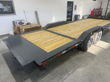 New 2026 HT Equipment Trailer 24' 16K Hydraulic Tail