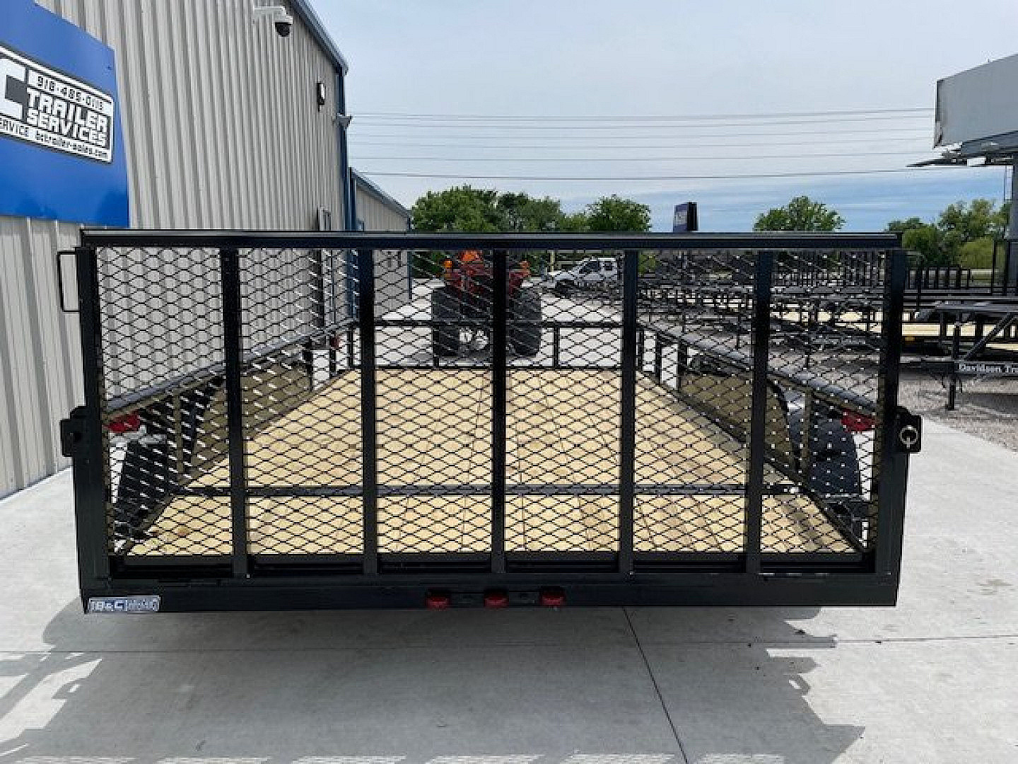 New 2025 DAVIDSON 83X12 (2)TANDEM AXLE PIPE TOP UTILITY W/36" GATE, DOVETAIL