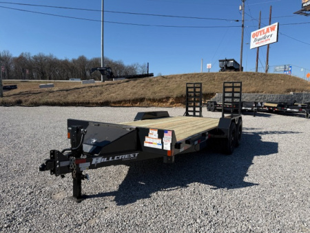 New 2026 Hillcrest Trailers 16+2 16k w/ tool box Equipment Trailer