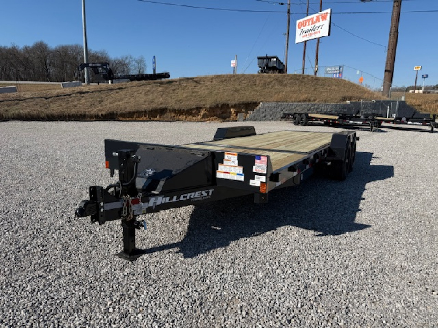New 2026 Hillcrest Trailers 16+6 16k w/tool box Equipment Trailer