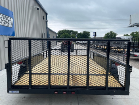 New 2026 DAVIDSON 83X14 (2)TANDEM AXLE PIPE TOP UTILITY W/36" GATE, DOVETAIL