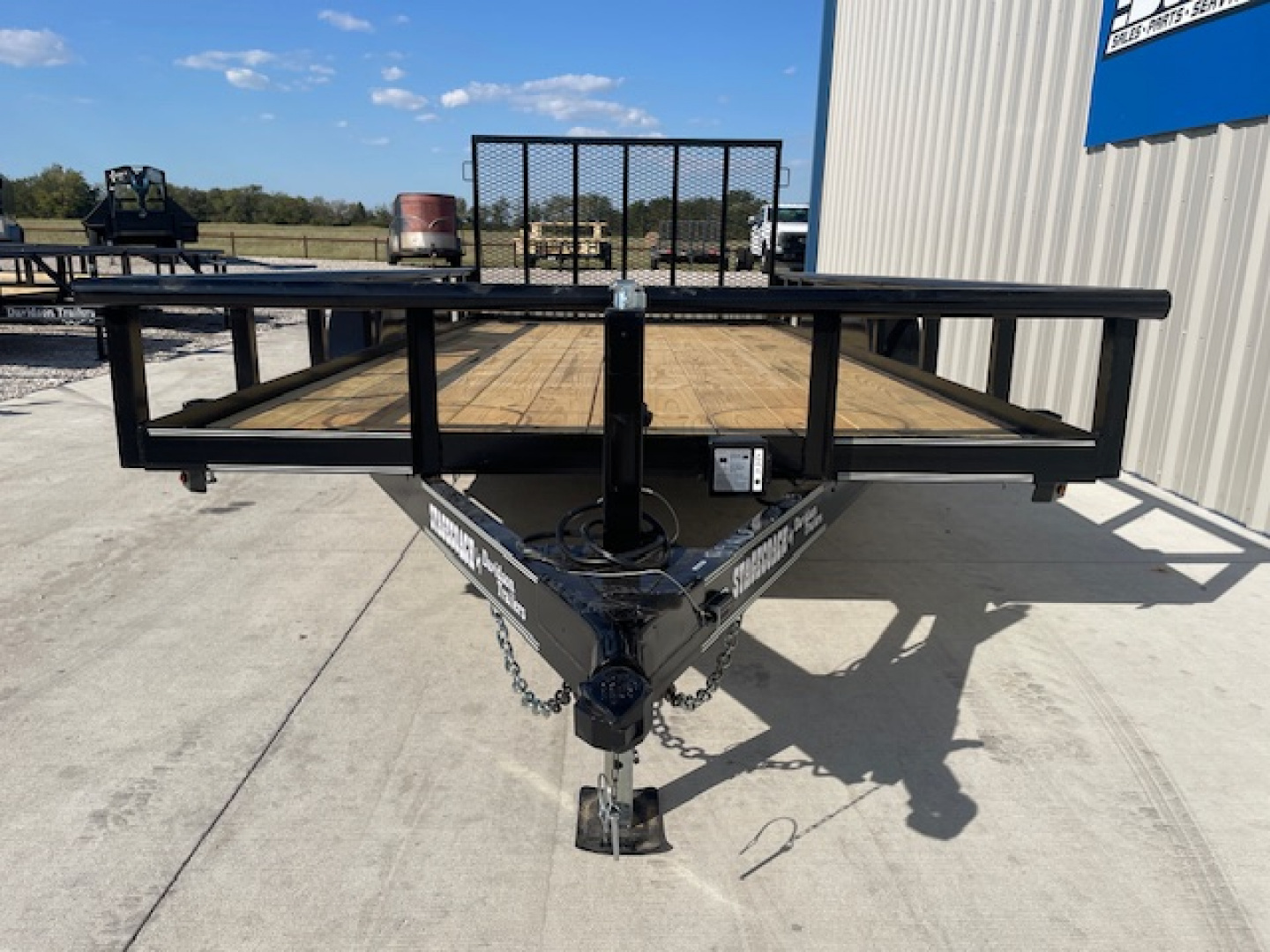 New 2026 DAVIDSON 83X16 PIPE TOP UTILITY ,TANDEM 5200lb AXLES, 1 BRAKE AXLE, GVWR 9900lbs W/4' GATE