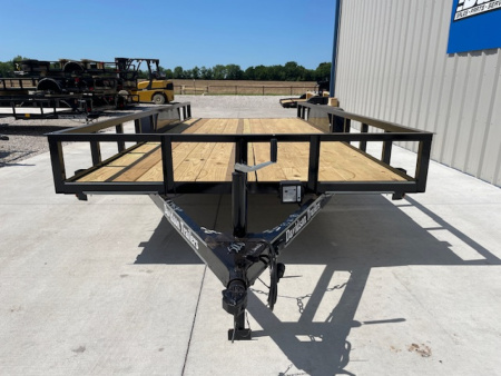New 2026 DAVIDSON 83X18 TANDEM 3500lb AXLES, ANGLE TOP UTILITY W 1 BRAKE, SLIDE OUT RAMPS , WRAPPED TONGUE