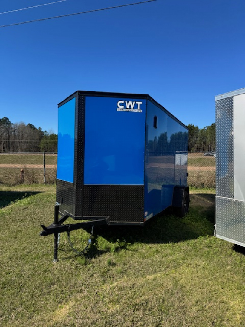 New 2025 Covered Wagon Trailers 6x12 Single Axle BLACKOUT Cargo / Enclosed Trailer