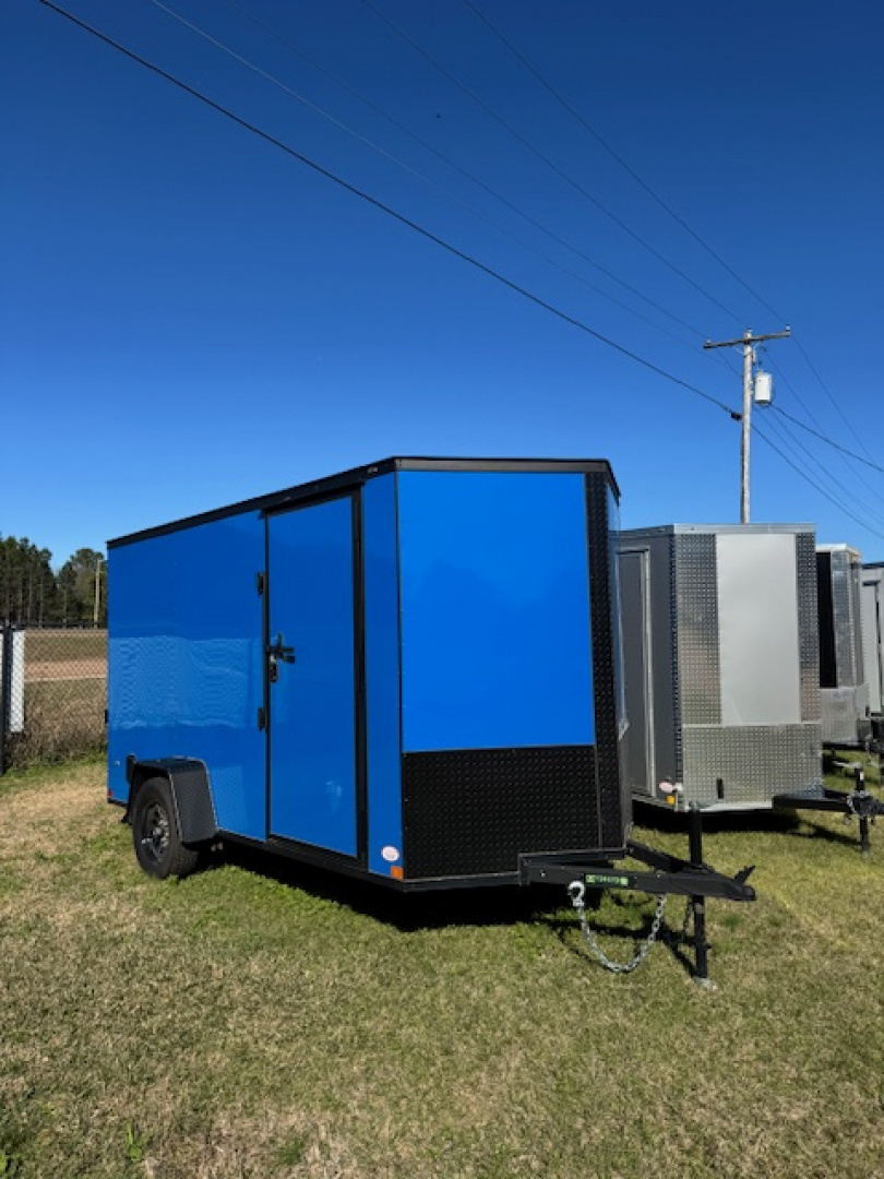 New 2025 Covered Wagon Trailers 6x12 Single Axle BLACKOUT Cargo / Enclosed Trailer
