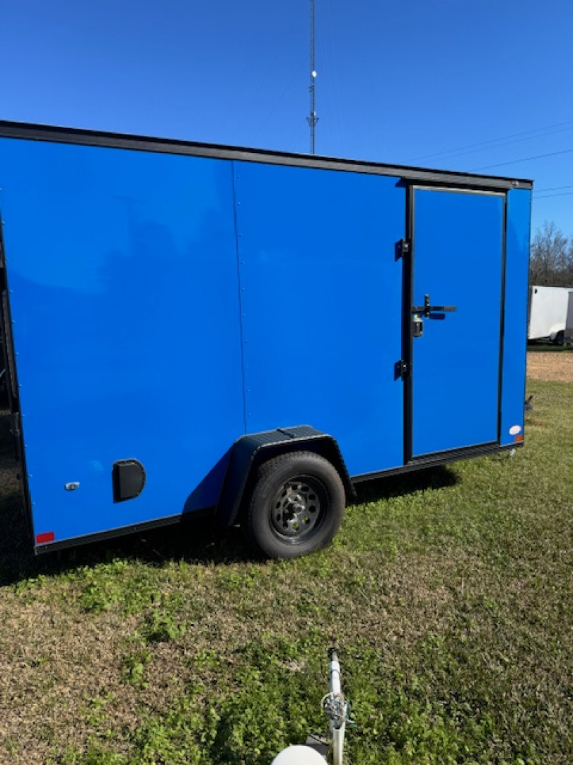 New 2025 Covered Wagon Trailers 6x12 Single Axle BLACKOUT Cargo / Enclosed Trailer