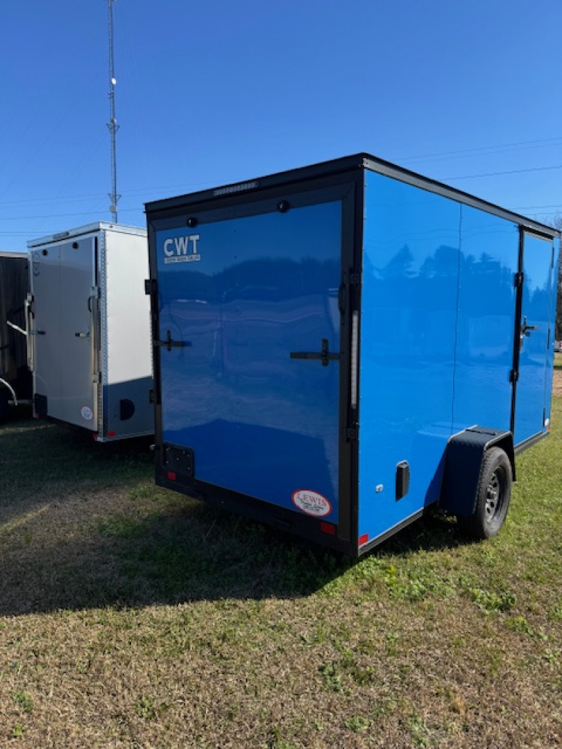 New 2025 Covered Wagon Trailers 6x12 Single Axle BLACKOUT Cargo / Enclosed Trailer