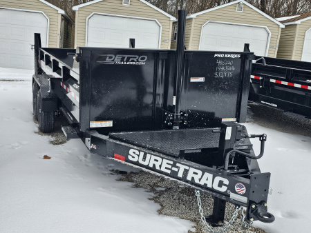 New 2026 Sure-Trac 7 X 16 15.4K Pro Series Telescopic Dump Trailer