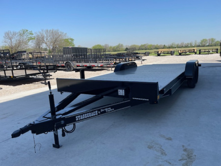 New 2026 DAVIDSON 83X20 STEEL FLOOR CAR HAULER, 2)3500#AXLES, GVWR 7000LBS
