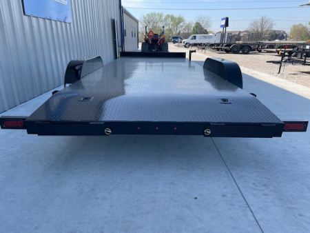 New 2026 DAVIDSON 83X20 STEEL FLOOR CAR HAULER, 2)3500#AXLES, GVWR 7000LBS