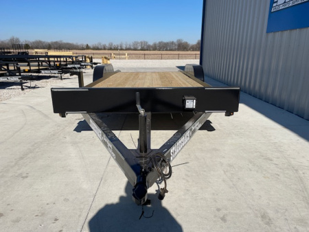 New 2026 DAVIDSON 83X20 CAR HAULER W/ PO RAMPS, WOOD FLOOR, 2' WOOD DOVE, TANDEM (2)3500#AXLES