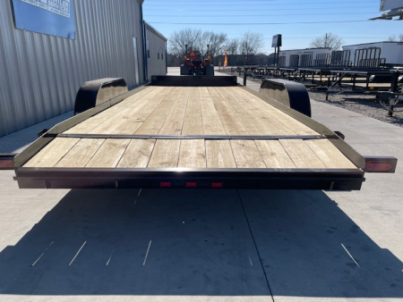 New 2026 DAVIDSON 83X20 CAR HAULER W/ PO RAMPS, WOOD FLOOR, 2' WOOD DOVE, TANDEM (2)3500#AXLES