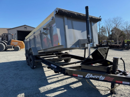 New 2020 LIBERTY LD14K83LPS - 14K heavy Duty Dump 83  Wide Deck, Scissor Hoist Dump Trailer